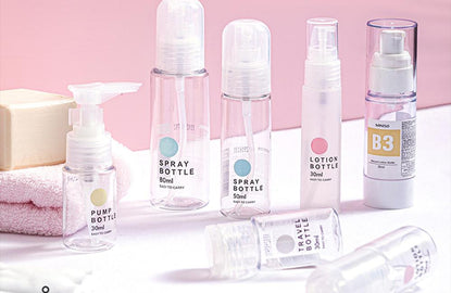 cleaning supply bottles for soap