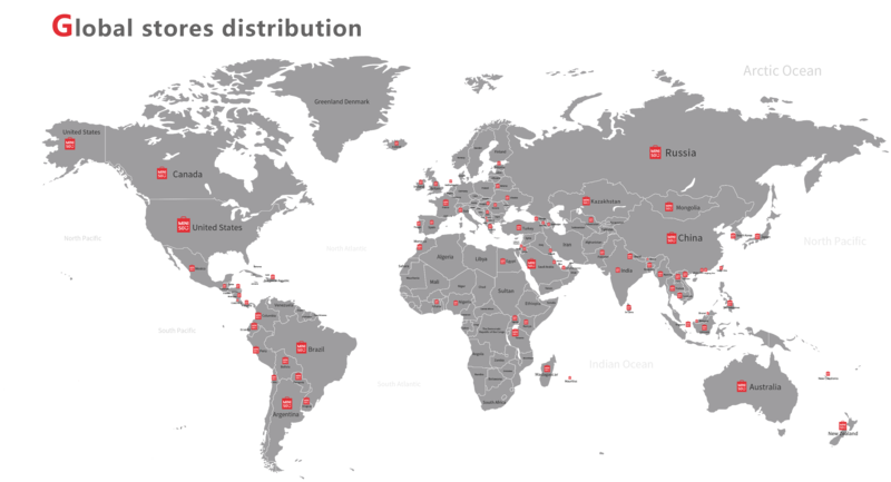 Map of Miniso US Expansion