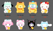 Sanrio characters Lucky Cat Series Plush Pendant Blind Box