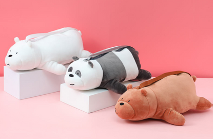 MINISO x We Bare Bears collaboration product: three bear pencil cases