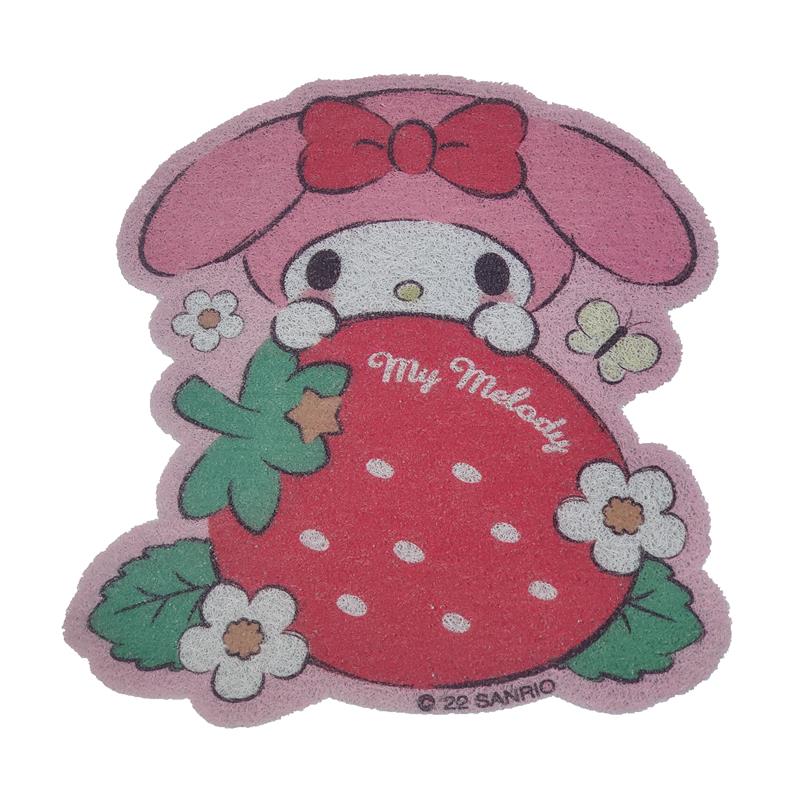 My Melody Strawberry Coil Floor Mat