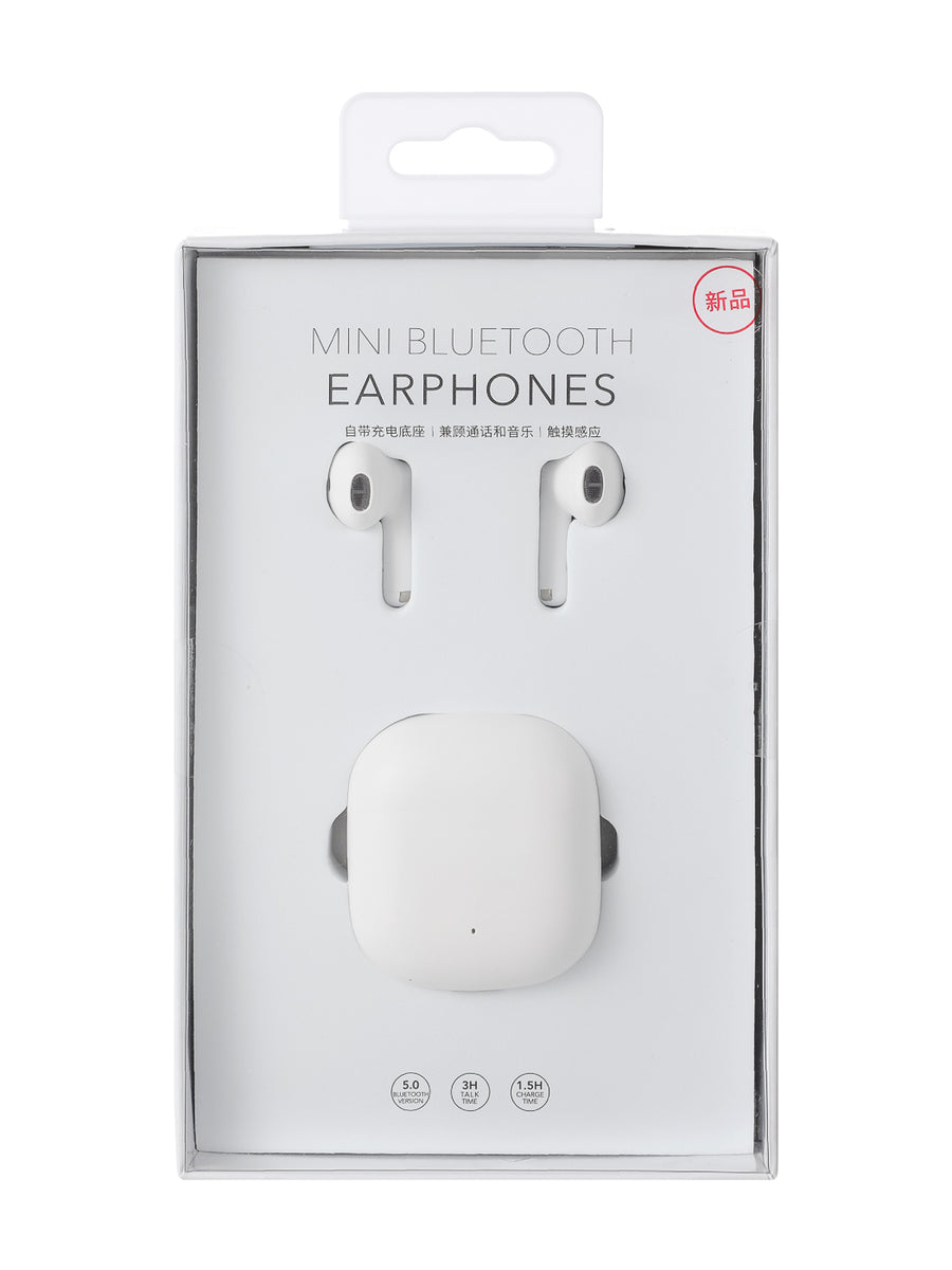 Mini Matte Wireless Earbuds Model: K88(White)