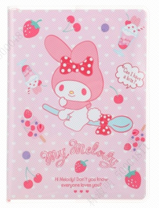 Sanrio characters Collection 64K Colorful Sheets Book with EVA Cover - 96 Sheets(My Melody)