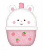 Milk Tea Series PU Stress Relief Toy (1 Pack)(Bunny)