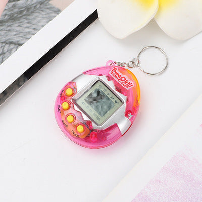 Electronic Pet Egg Game Console Keychain, Model: K005 (Pink)