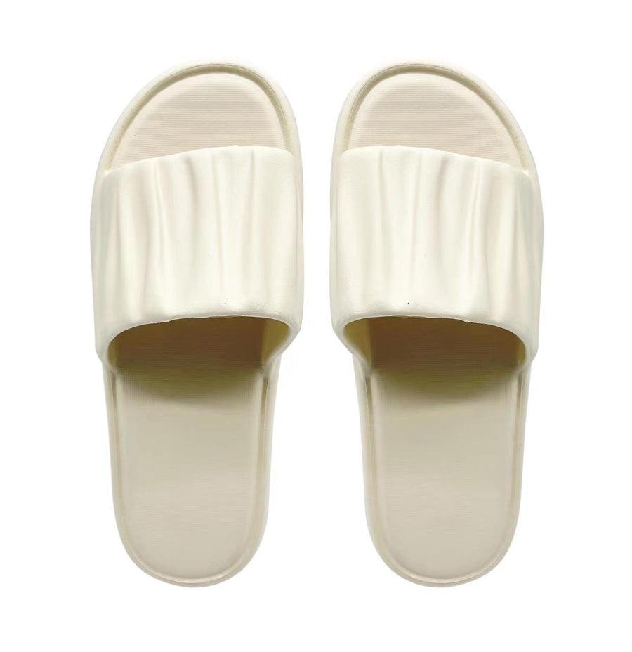 Ripple Series Women’s Bathroom Slippers(Apricot,39-40)