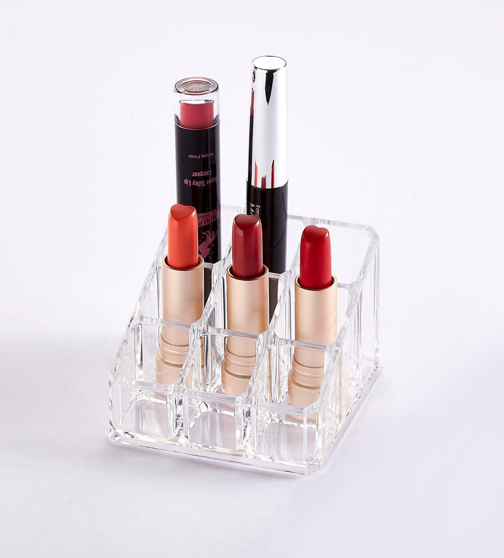 5 lipsticks in plastic display case