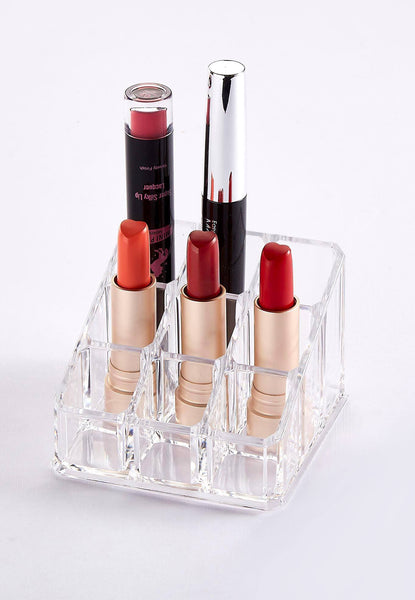 5 lipsticks in plastic display case