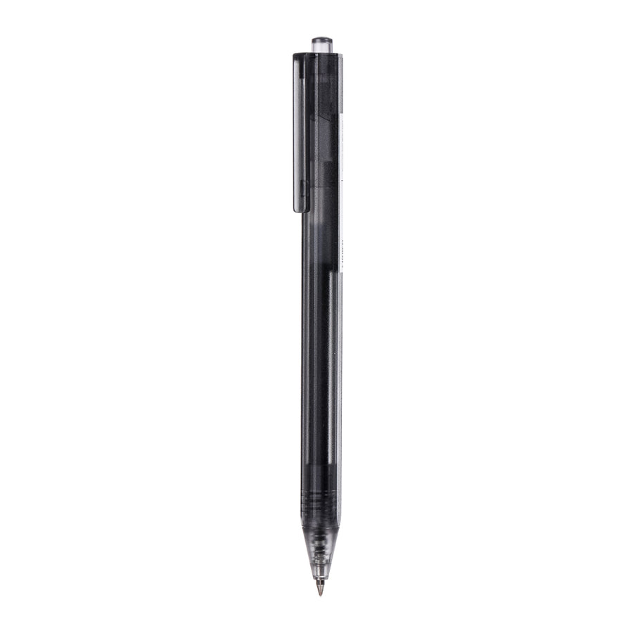 Hexagonal Black Barrel Sign Pen 0.5mm(Black)