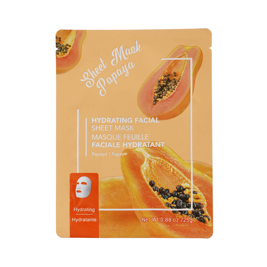 Hydrating Facial Sheet Mask  (Papaya)
