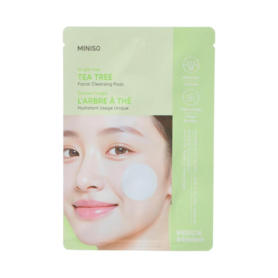 Single-Use Tea Tree Facial Cleansing Pads