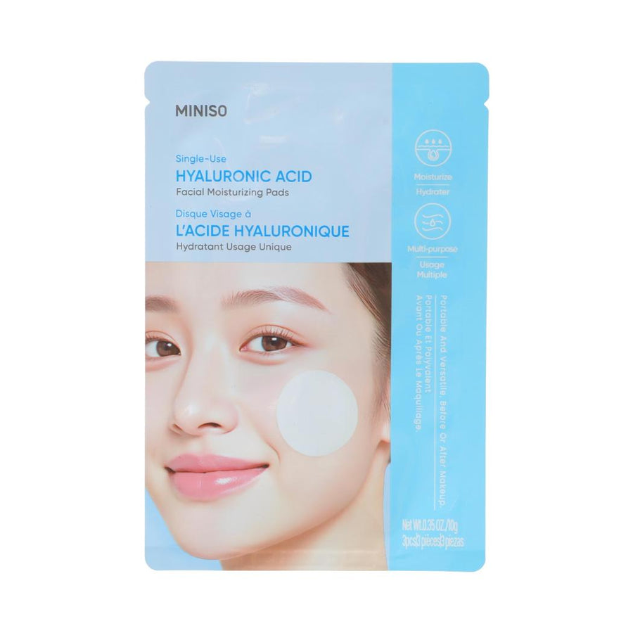 Single-Use Hyaluronic Acid Facial Moisturizing Pads