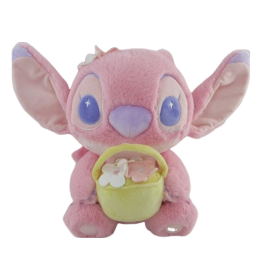 Planetary Pastel Collection 11in. Sitting Angel Holding Flower Basket Plush Toy