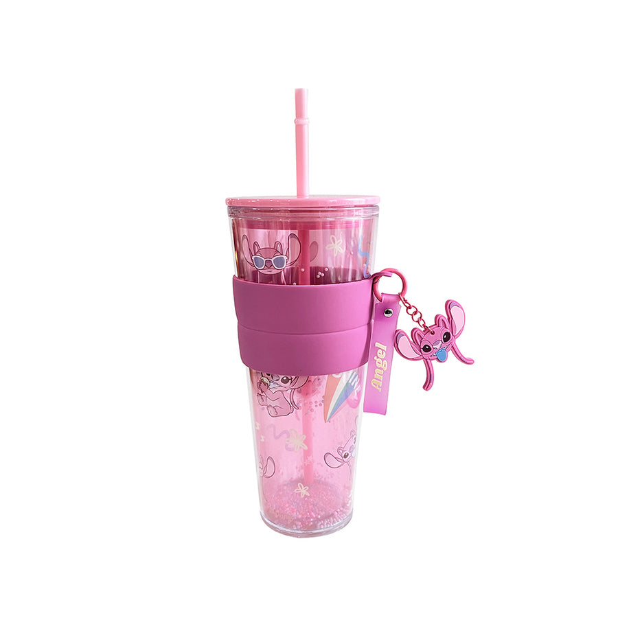 Disney Lilo & Stitch Collection Plastic Tumbler with Straw 800mL(Pink)