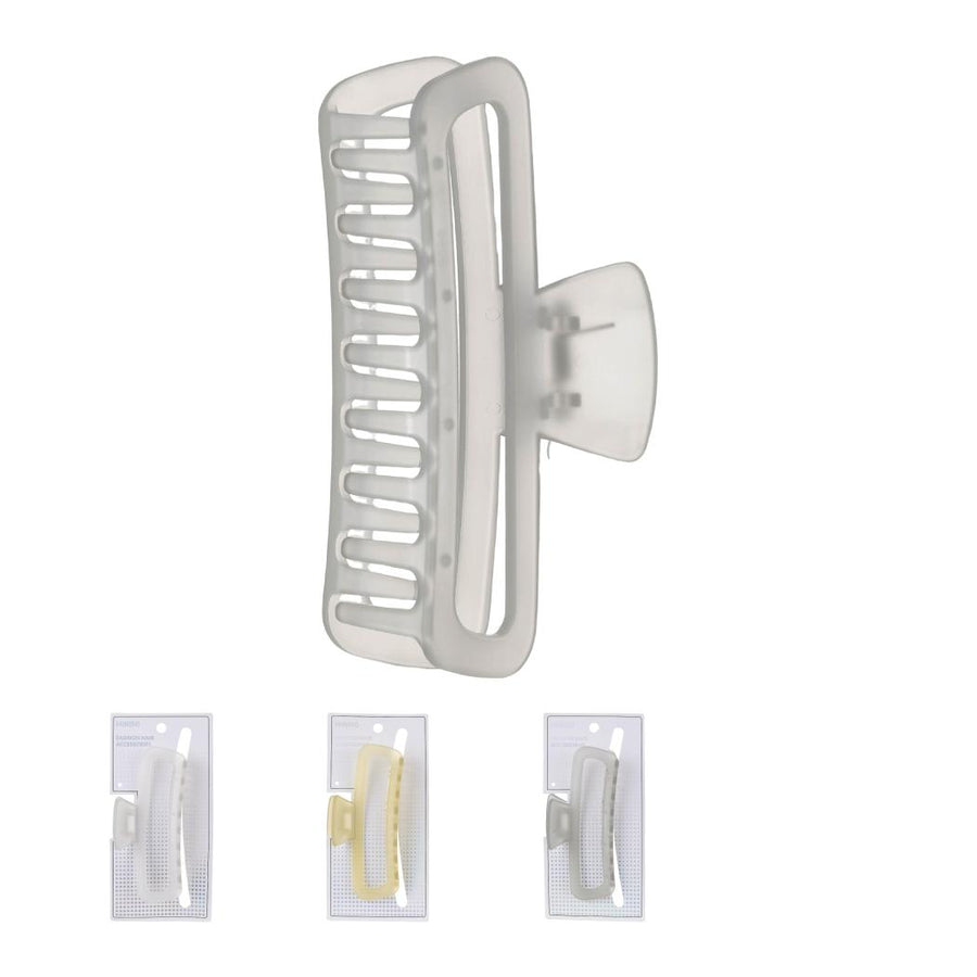 Matte Rectangle Hair Claw Clip