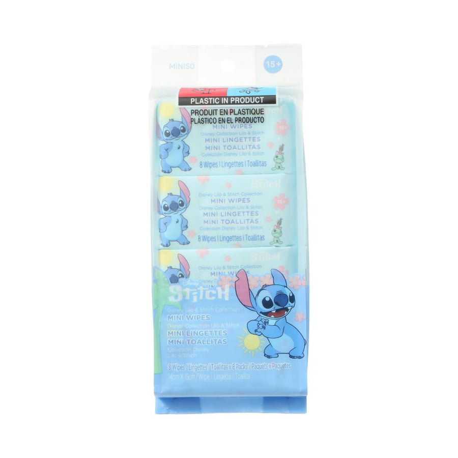 Disney Lilo & Stitch Collection Mini Wipes (8 Wipes×8 Packs)