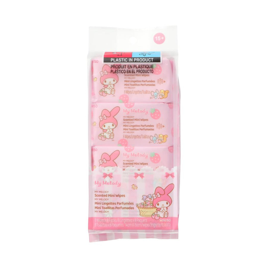 My Melody Scented Mini Wipes (8 Wipes×8 Packs)