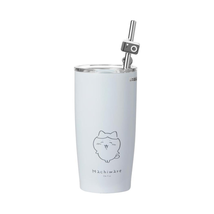 Chiikawa Collection Stainless Steel Tumbler with Straw 550mL (Hachiware)
