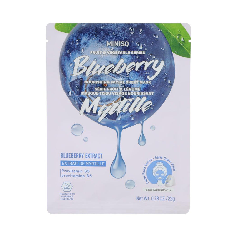 Fruit & Vegetable Series Blueberry Nourishing Facial Sheet Mask