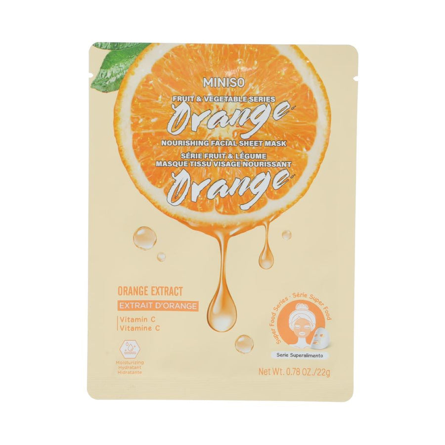 Fruit & Vegetable Series Orange Nourishing Facial Sheet Mask