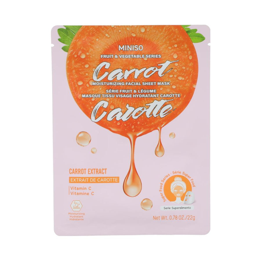 Fruit & Vegetable Series Carrot Moisturizing Facial Sheet Mask