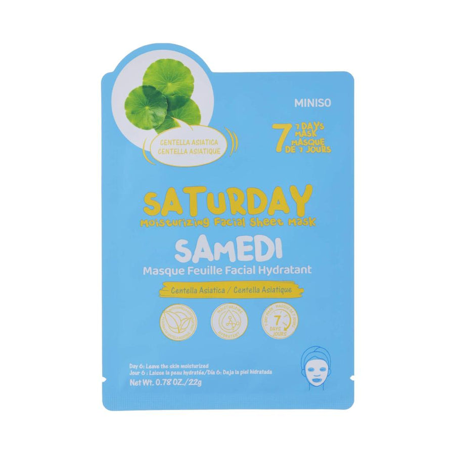 Saturday Moisturizing Facial Sheet Mask (Centella Asiatica)