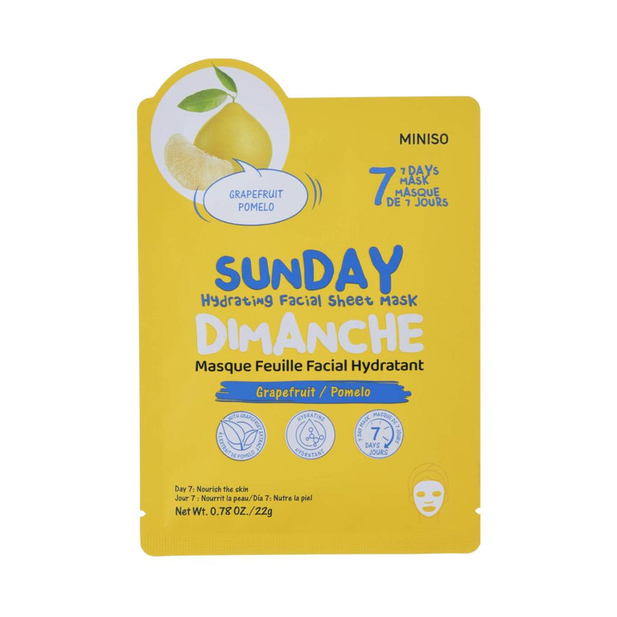 Sunday Hydrating Facial Sheet Mask (Grapefruit)