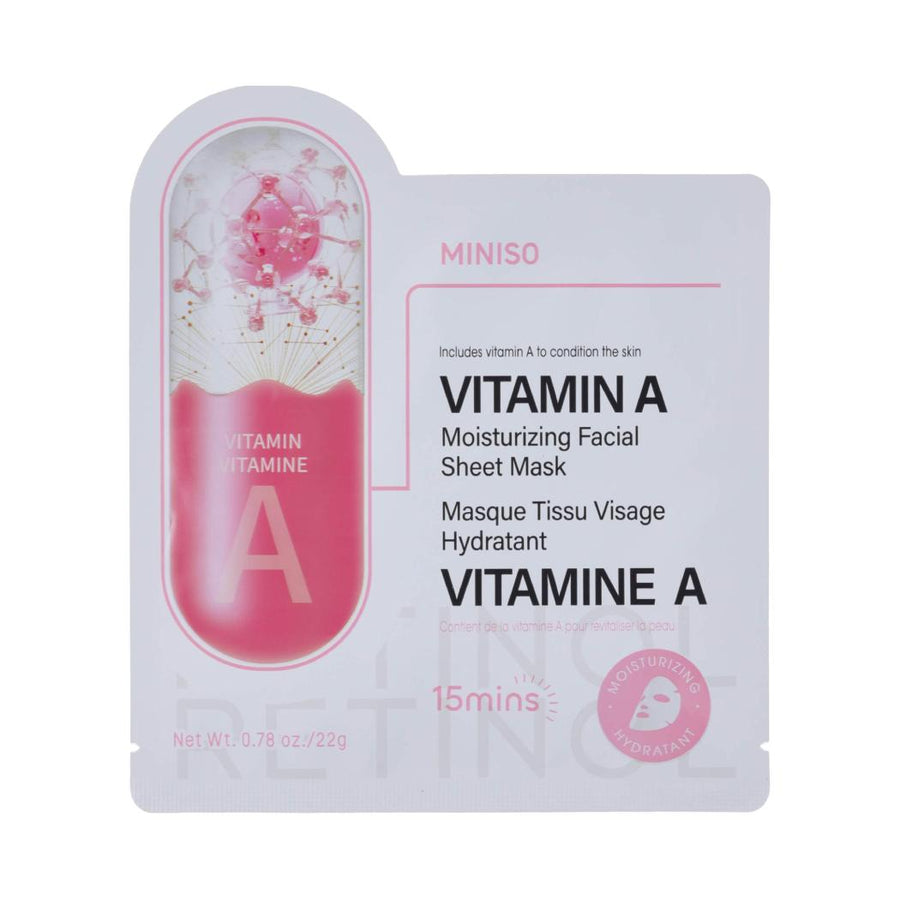 Vitamin A Moisturizing Facial Sheet Mask