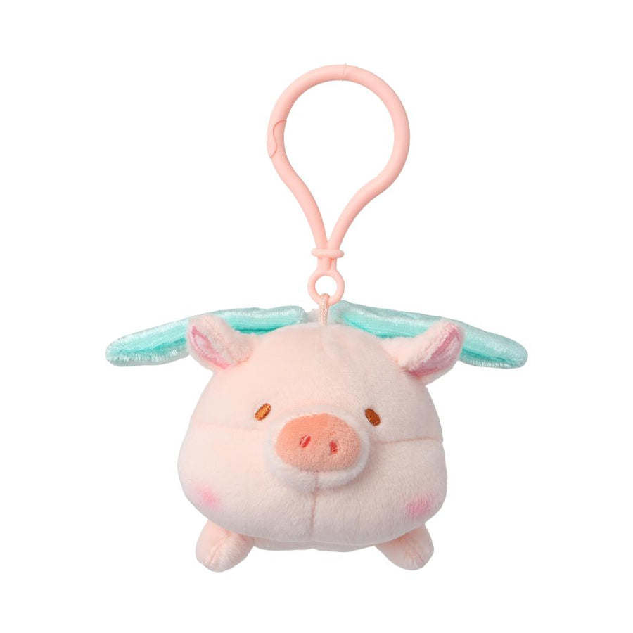 LuLu the Piggy Collection 4in. Lying Plush Pendant