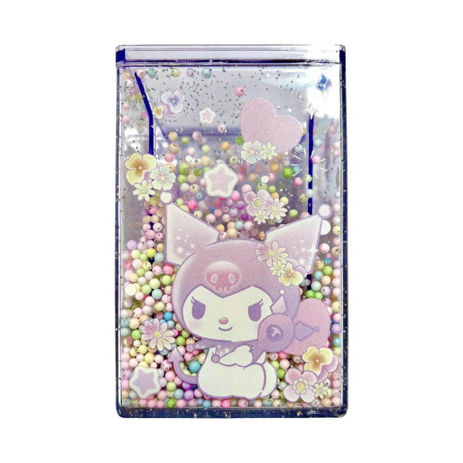 Kuromi Flower Language Glitter Pen Holder