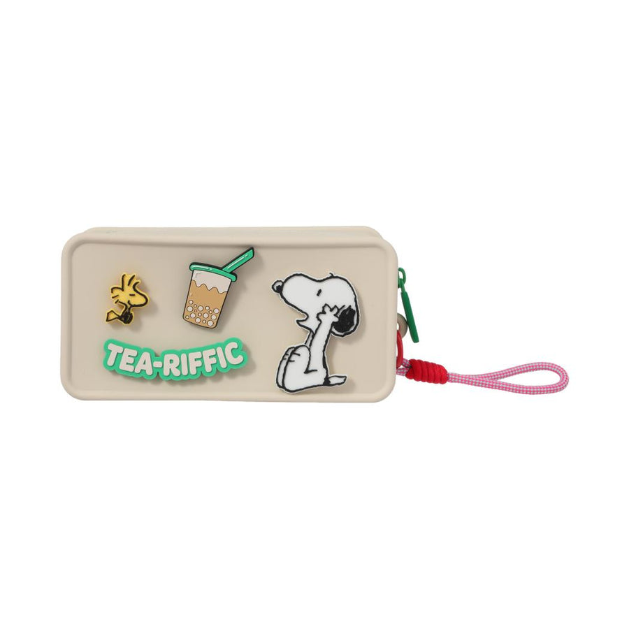 Snoopy Collection Silicone Cosmetic Bag (Beige)