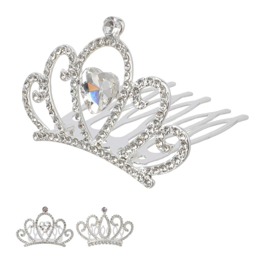 Princess Series Small Heart Tiara Comb