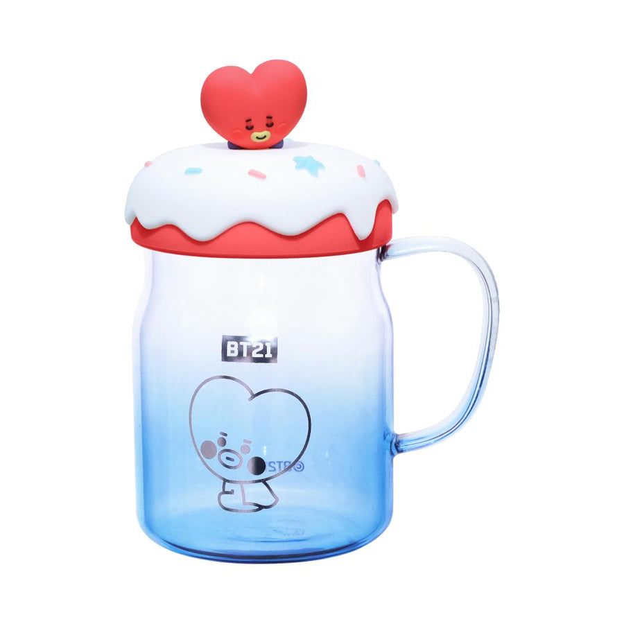 BT21 BABY Collection Glass Mug with Lid & Decoration 640mL (TATA)