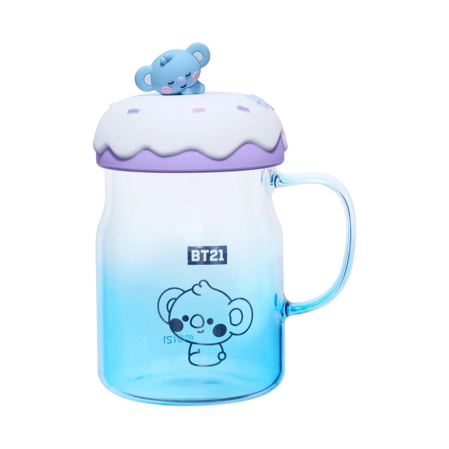 BT21 BABY Collection Glass Mug with Lid & Decoration 640mL (KOYA)