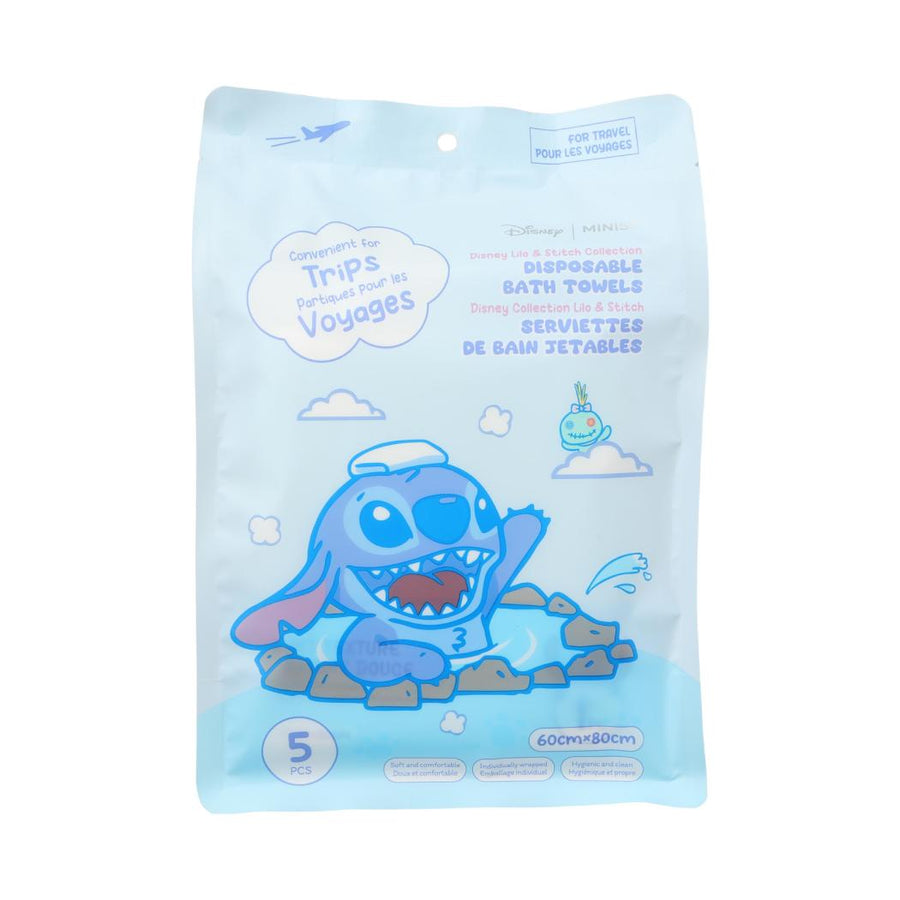 Disney Lilo & Stitch Collection Disposable Bath Towels (5 pieces)