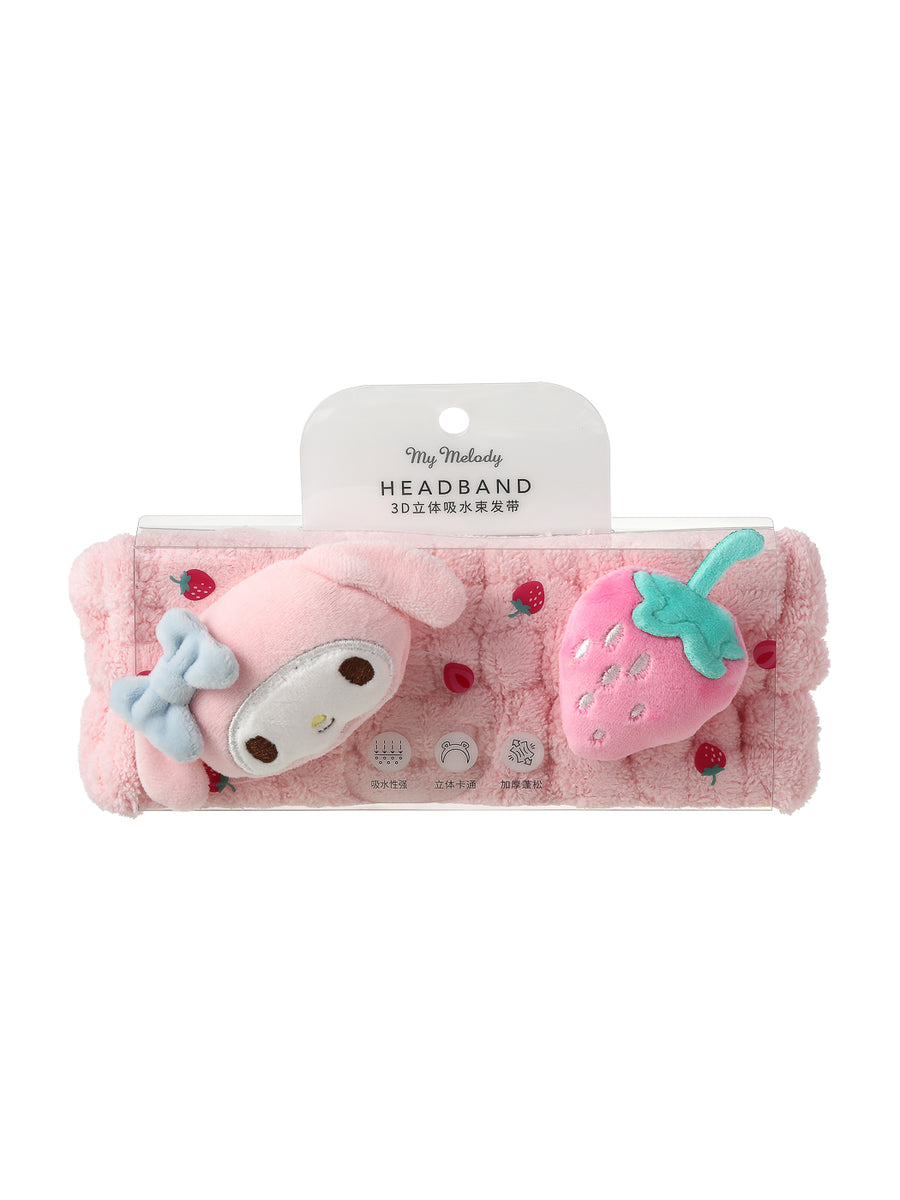 My Melody Cartoon Absorbent Hair Band (Extra Thick)
