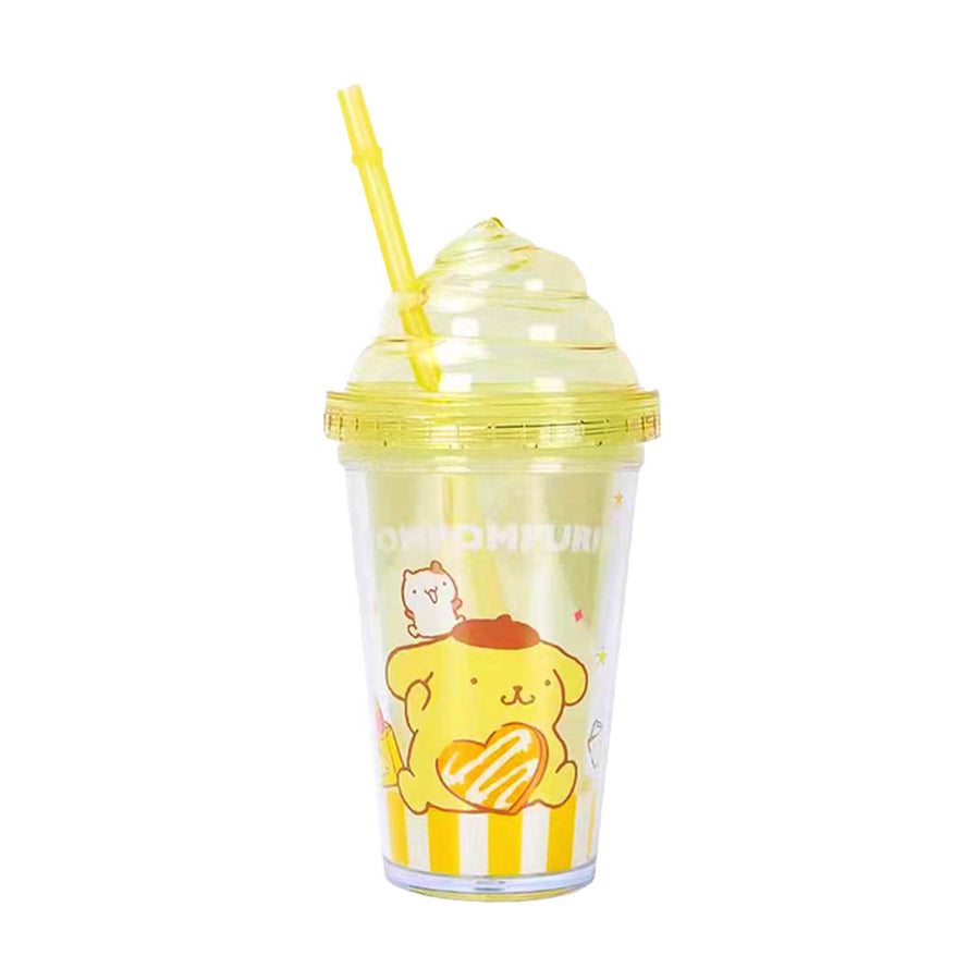 Sanrio Characters Plastic Water Bottle (320mL)(Yellow)