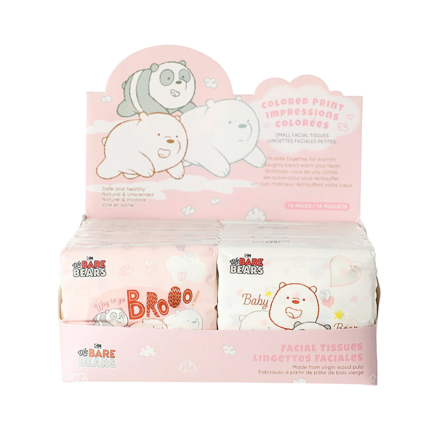 We Bare Bears Collection 4.0 Fragrance-free Facial Tissues with Prints (Heart)
