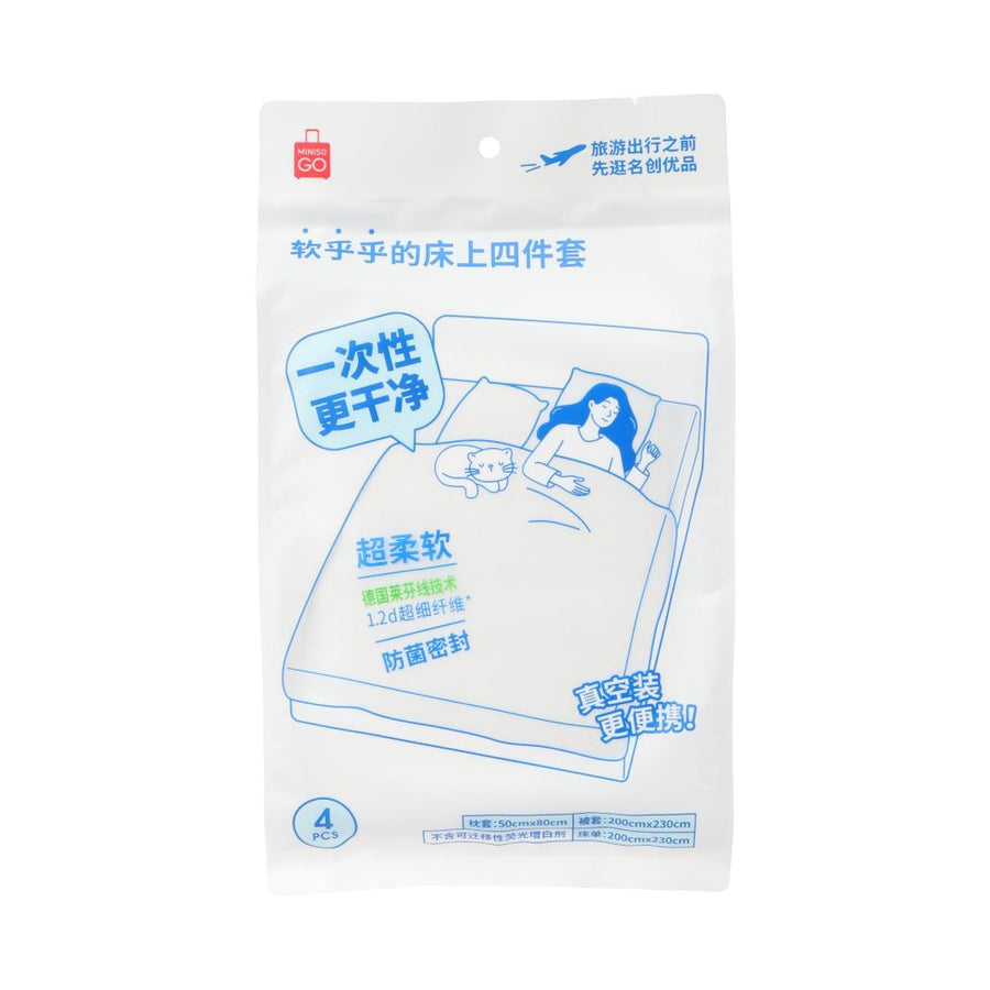 Disposable 4-Piece Bedding Set