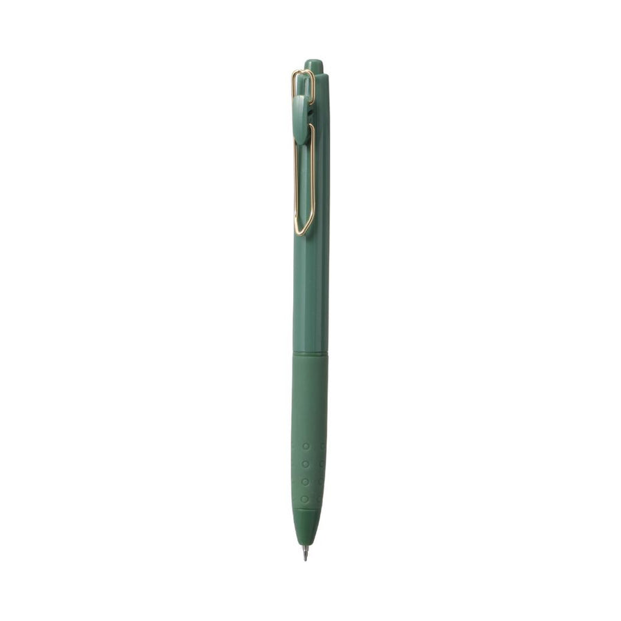 Retro Minimalist Series Heart Gel Pen (0.5mm, Black) (Green Barrel)