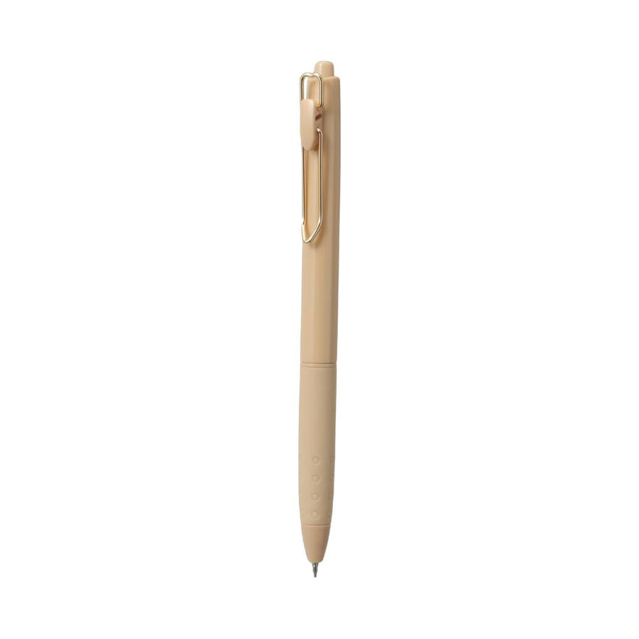 Retro Minimalist Series Heart Gel Pen (0.5mm, Black) (Beige Barrel)