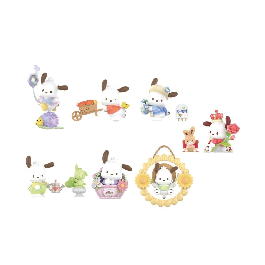 Pochacco Flower & Early Youth Series Blind Box Figure Model