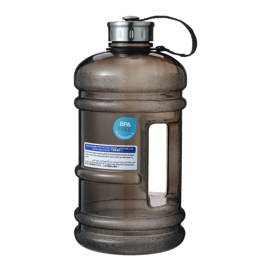 Large Capacity Handled Plastic Water Jug 2.2L (Black)