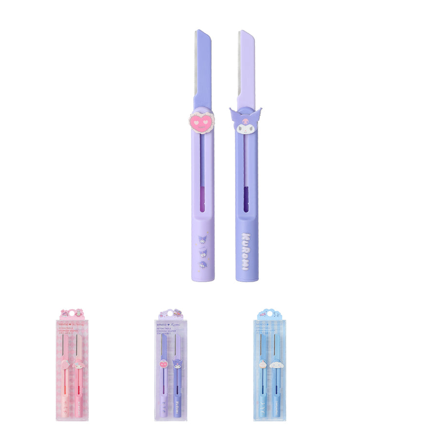 Sanrio Characters Portable Retractable Eyebrow Razor (2 Pack)