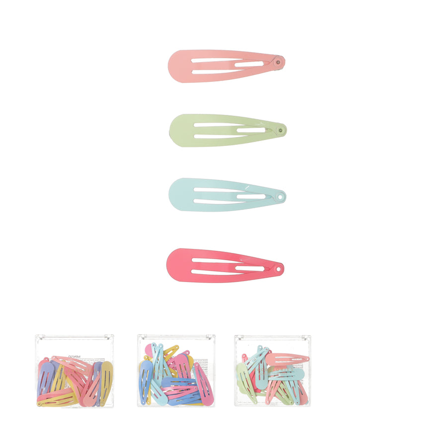 Colorful Series Small Hair Clip (4cm, 20 pcs)