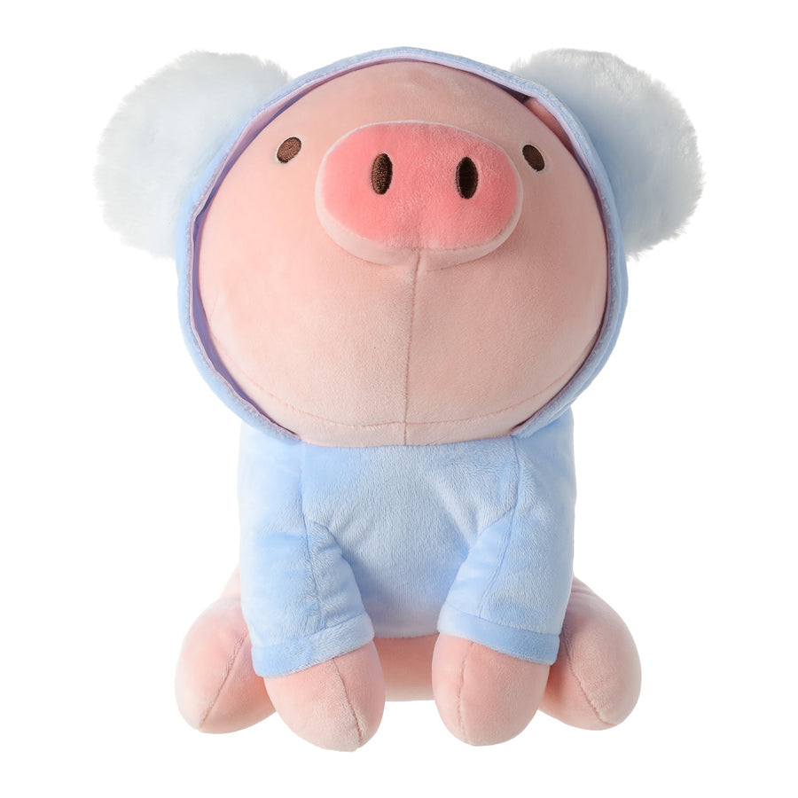 10in. Sitting Piglet Plush Toy with Hat(Koala Hat)