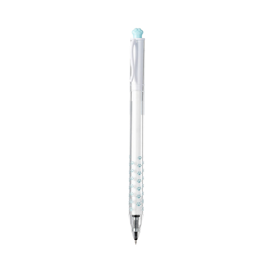 Cat Paw Collection Retractable Gel Pen (0.5mm, Black) (Blue Barrel)