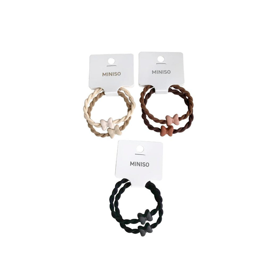 Bowknot Hair Ties (2 pcs)