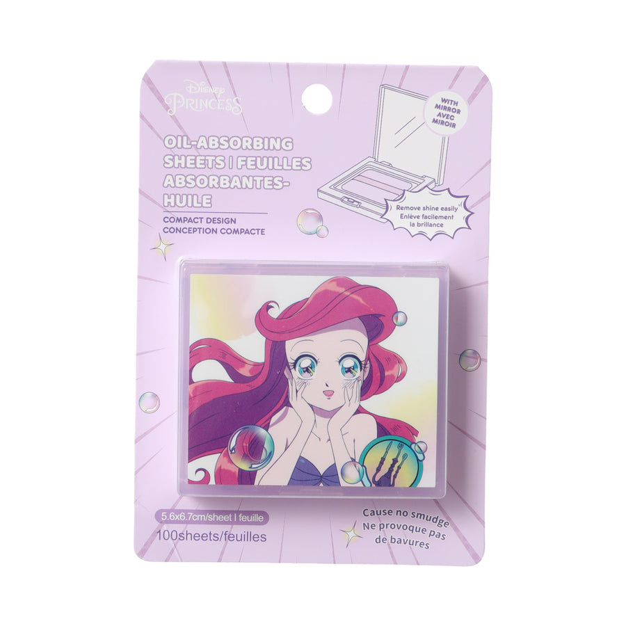 Disney Manga Princess Collection Puff Oil-Absorbing Sheets 100 pcs (Ariel)