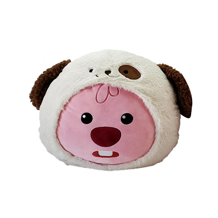 Zanmang Loopy Collection 16in. Costume-Changing Head-Shape Pillow (Puppy)
